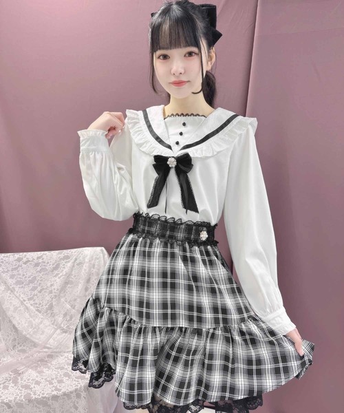 ROJITA(ロジータ)の「Wフリルフレアスカート(スカート・レディース・ブラック/ピンク/グレー・FREE)」の19枚目の写真