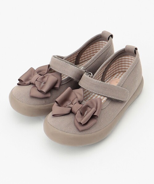 ANY（エニィ）の「リボンベルクロハンプバレエ（その他シューズ・キッズ・ブラック系/ネイビー系/ベージュ系・16/17/18/19/20/21/22/15 ）」の2枚目の写真