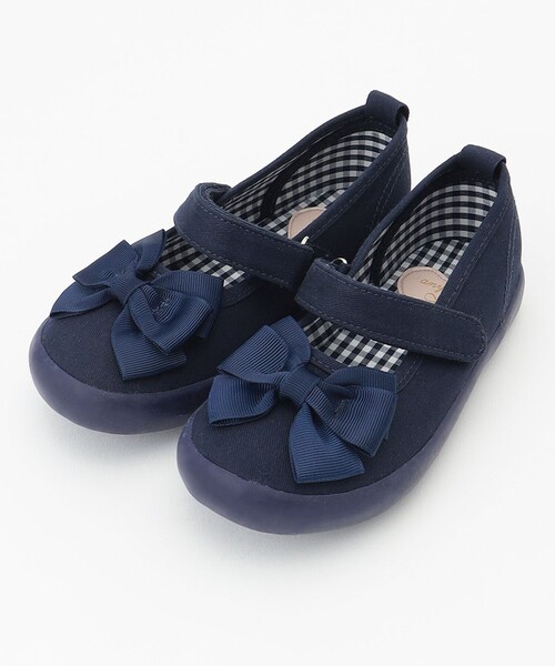 ANY（エニィ）の「リボンベルクロハンプバレエ（その他シューズ・キッズ・ブラック系/ネイビー系/ベージュ系・16/17/18/19/20/21/22/15 ）」の3枚目の写真