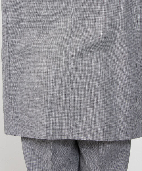 NOLLEY’S(ノーリーズ)の「五明祐子さん着用 ◇【WEB限定】POLY・LINEN マニッシュテーラージャケット(テーラードジャケット・レディース・グレー系その他4/ベージュ・FREE)」の7枚目の写真