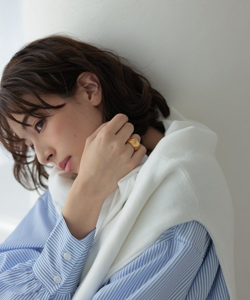 at.(アット)の「【at.】ハートリング(リング・レディース・シルバー/ゴールド・13号/11号)」の5枚目の写真