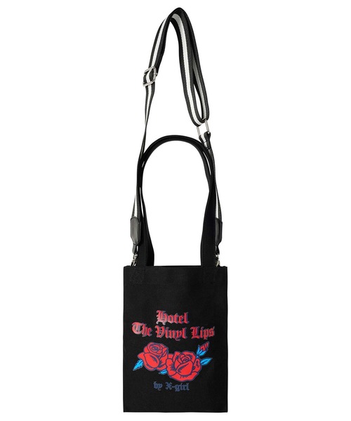 X-girl（エックスガール）の「ROSE 2WAY MINI CANVAS TOTE BAG