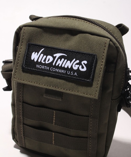 WILD THINGS（ワイルドシングス）の「【WILD THINGS/ワイルドシングス】ワンポイントロゴ ミニショルダーバッグ/ポーチ（ショルダーバッグ・メンズ・ブラック/オリーブ/ベージュ/グレー・FREE）」の15枚目の写真