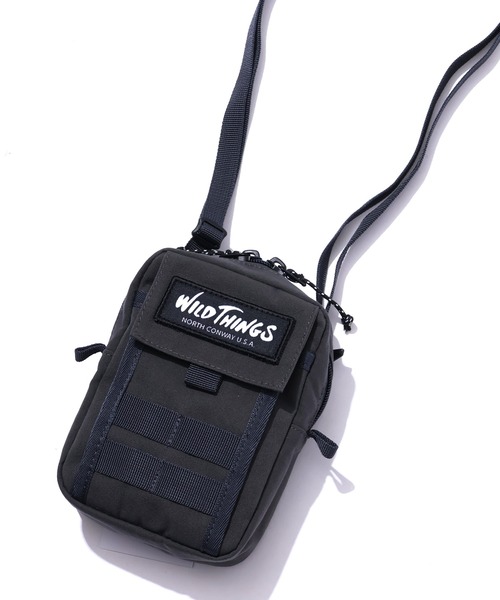 WILD THINGS（ワイルドシングス）の「【WILD THINGS/ワイルドシングス】ワンポイントロゴ ミニショルダーバッグ/ポーチ（ショルダーバッグ・メンズ・ブラック/オリーブ/ベージュ/グレー・FREE）」の18枚目の写真