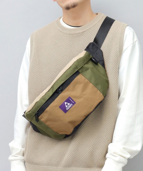 GERRY（ジェリー）の「撥水加工 リサイクルポリエステル REPREVE ビッグウエストポーチ（ボディバッグ/ウエストポーチ・メンズ・ブラック/ブラウン系その他/ベージュ/グレー・FREE）」の15枚目の写真