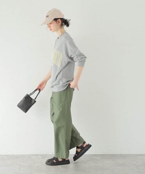 Simplicite（サンプリシテ）の「BIGロゴプリントスウェット（スウェット・レディース・ブルー系その他/アイボリー/グレー・FREE）」の4枚目の写真