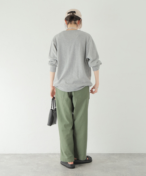 Simplicite（サンプリシテ）の「BIGロゴプリントスウェット（スウェット・レディース・ブルー系その他/アイボリー/グレー・FREE）」の14枚目の写真