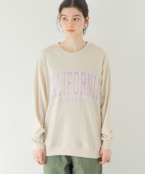 Simplicite（サンプリシテ）の「BIGロゴプリントスウェット（スウェット・レディース・ブルー系その他/アイボリー/グレー・FREE）」の9枚目の写真