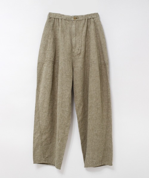 URCH RNA（アーチ アールエヌエー）の「R4061 リネンレーヨンコックパンツ（その他パンツ・レディース・オフホワイト/オリーブ/ブラック/スモークピンク/アイボリー/グリーン/スミクロ/オレンジ・MEDIUM）」の6枚目の写真