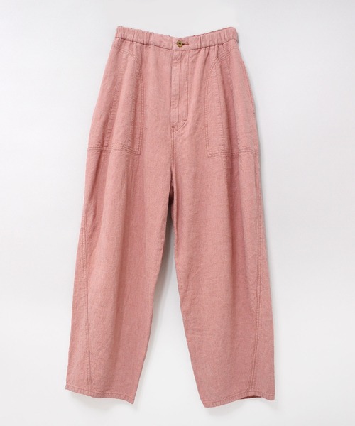 URCH RNA（アーチ アールエヌエー）の「R4061 リネンレーヨンコックパンツ（その他パンツ・レディース・オフホワイト/オリーブ/ブラック/スモークピンク/アイボリー/グリーン/スミクロ/オレンジ・MEDIUM）」の8枚目の写真