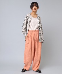 R4061 リネンレーヨンコックパンツ