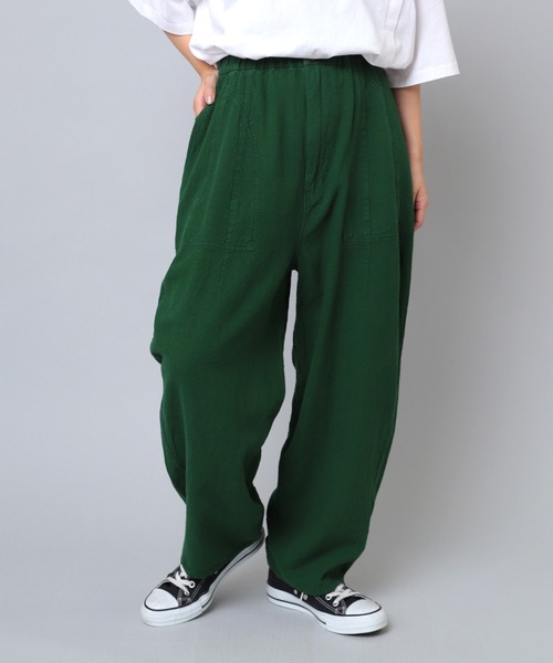 URCH RNA（アーチ アールエヌエー）の「R4061 リネンレーヨンコックパンツ（その他パンツ・レディース・オフホワイト/オリーブ/ブラック/スモークピンク/アイボリー/グリーン/スミクロ/オレンジ・MEDIUM）」の7枚目の写真