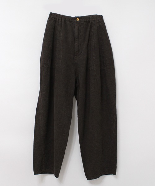 URCH RNA（アーチ アールエヌエー）の「R4061 リネンレーヨンコックパンツ（その他パンツ・レディース・オフホワイト/オリーブ/ブラック/スモークピンク/アイボリー/グリーン/スミクロ/オレンジ・MEDIUM）」の4枚目の写真