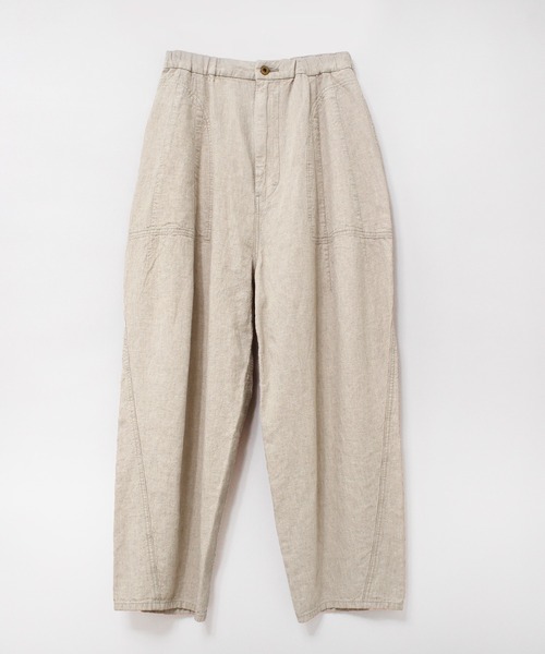 URCH RNA（アーチ アールエヌエー）の「R4061 リネンレーヨンコックパンツ（その他パンツ・レディース・オフホワイト/オリーブ/ブラック/スモークピンク/アイボリー/グリーン/スミクロ/オレンジ・MEDIUM）」の9枚目の写真