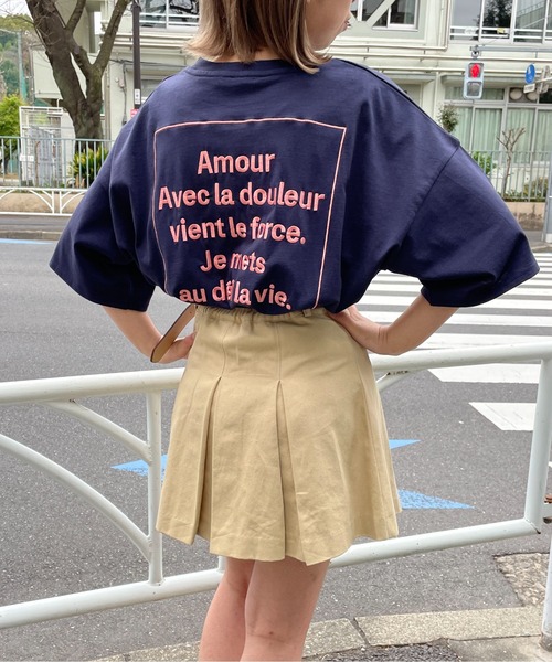 one way(ワンウェイ)の「ビッグロゴTシャツ(Tシャツ/カットソー・レディース・ブラック/ブルー/パープル/ホワイト・FREE)」の6枚目の写真