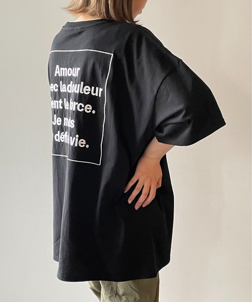 one way(ワンウェイ)の「ビッグロゴTシャツ(Tシャツ/カットソー・レディース・ブラック/ブルー/パープル/ホワイト・FREE)」の16枚目の写真