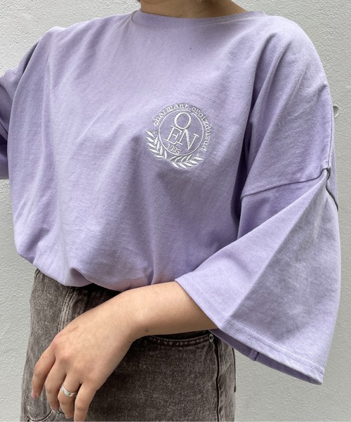 one way(ワンウェイ)の「ビッグロゴTシャツ(Tシャツ/カットソー・レディース・ブラック/ブルー/パープル/ホワイト・FREE)」の19枚目の写真