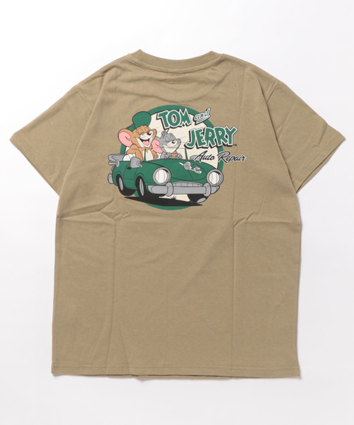 Tom&Jerry(トムアンドジェリー)の「【公式】トムとジェリー 天竺半袖Tシャツ(Tシャツ/カットソー・レディース・サックスブルー/カーキ/ベージュ/ダークグレー・M/L)」の6枚目の写真