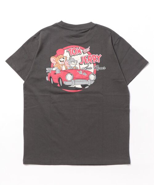 Tom&Jerry(トムアンドジェリー)の「【公式】トムとジェリー 天竺半袖Tシャツ(Tシャツ/カットソー・レディース・サックスブルー/カーキ/ベージュ/ダークグレー・M/L)」の7枚目の写真