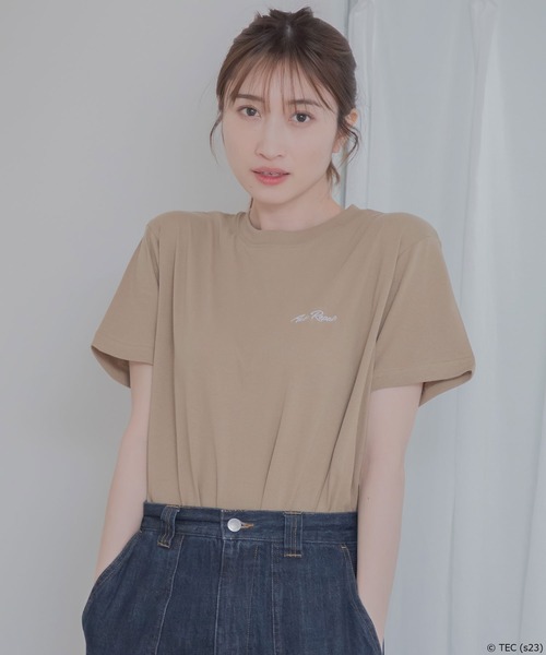 Tom&Jerry(トムアンドジェリー)の「【公式】トムとジェリー 天竺半袖Tシャツ(Tシャツ/カットソー・レディース・サックスブルー/カーキ/ベージュ/ダークグレー・M/L)」の14枚目の写真