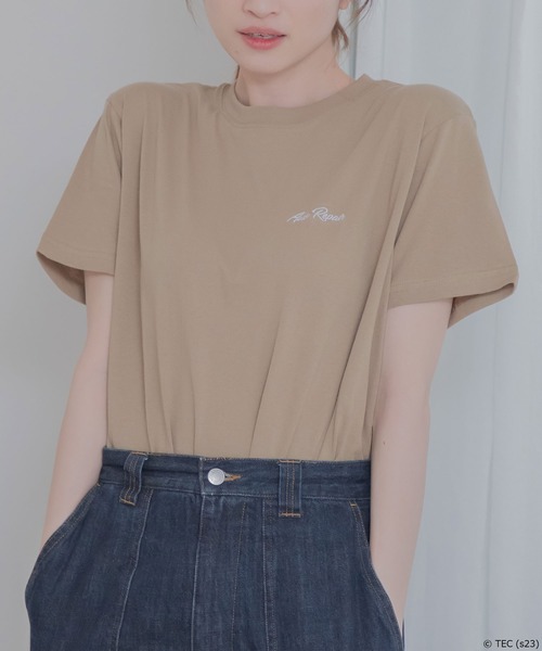 Tom&Jerry(トムアンドジェリー)の「【公式】トムとジェリー 天竺半袖Tシャツ(Tシャツ/カットソー・レディース・サックスブルー/カーキ/ベージュ/ダークグレー・M/L)」の15枚目の写真