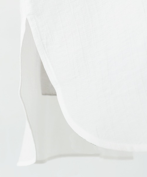 antiqua(アンティカ)の「スタンドカラーシャツ(シャツ/ブラウス・レディース・ブラック/ホワイト/ターコイズブルー・FREE)」の15枚目の写真