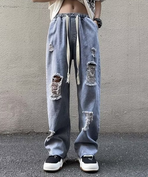 MGV（エムジーヴィー）の「クラッシュカットオフデニム（デニムパンツ・メンズ・ブルー/ホワイト/ブラック・MEDIUM/LARGE/X-LARGE）」の9枚目の写真