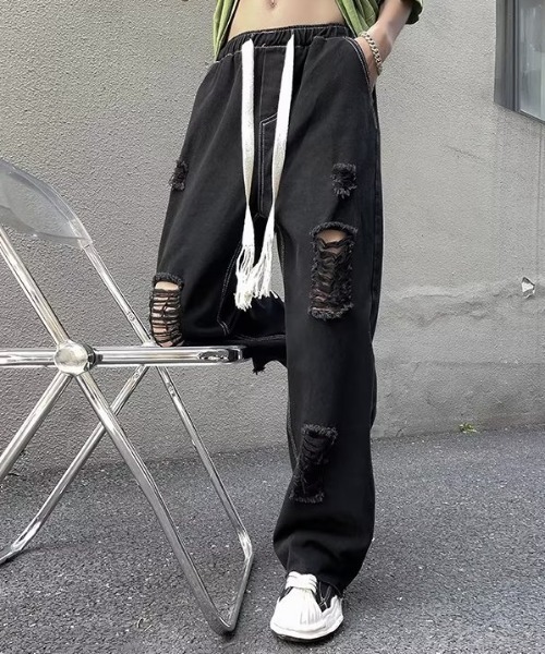 MGV（エムジーヴィー）の「クラッシュカットオフデニム（デニムパンツ・メンズ・ブルー/ホワイト/ブラック・MEDIUM/LARGE/X-LARGE）」の11枚目の写真
