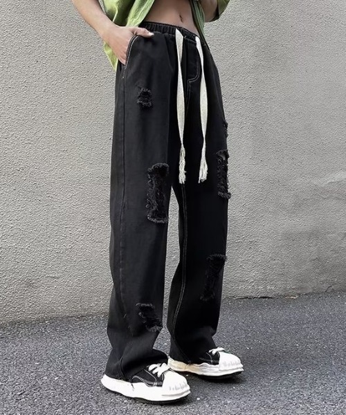 MGV（エムジーヴィー）の「クラッシュカットオフデニム（デニムパンツ・メンズ・ブルー/ホワイト/ブラック・MEDIUM/LARGE/X-LARGE）」の12枚目の写真