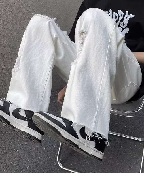 MGV（エムジーヴィー）の「クラッシュカットオフデニム（デニムパンツ・メンズ・ブルー/ホワイト/ブラック・MEDIUM/LARGE/X-LARGE）」の16枚目の写真