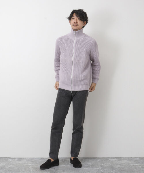 BATONER バトナー ニット カーディガン グレー NOLLEY'S（ノーリーズ）の「【BATONER/バトナー】SIGNATURE