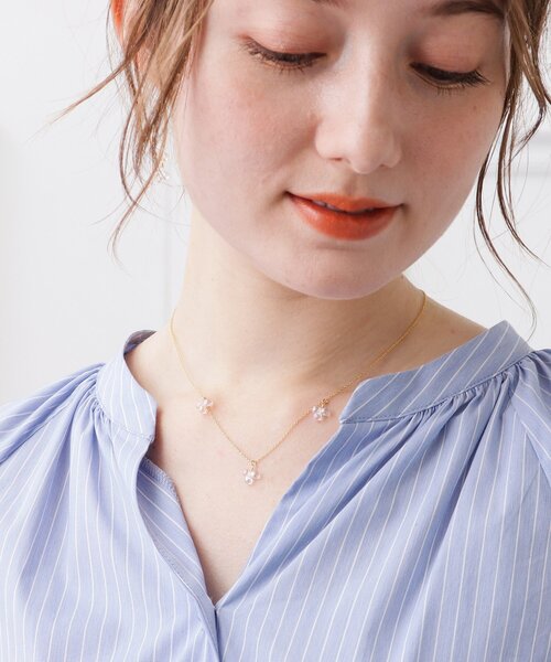 couture brooch（クチュールブローチ）の「◆ガラスモチーフネックレス（ネックレス・レディース・ゴールド/シルバー・00）」の8枚目の写真