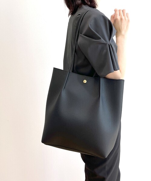 OPAQUE.CLIP（オペークドットクリップ）の「◆トートバッグ【A4収納可】（トートバッグ・レディース・オフホワイト/ブラック/ベージュ・00）」の4枚目の写真