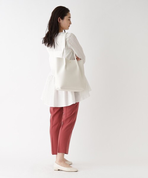 OPAQUE.CLIP（オペークドットクリップ）の「◆トートバッグ【A4収納可】（トートバッグ・レディース・オフホワイト/ブラック/ベージュ・00）」の5枚目の写真