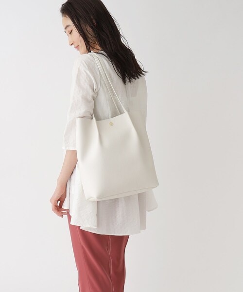 OPAQUE.CLIP（オペークドットクリップ）の「◆トートバッグ【A4収納可】（トートバッグ・レディース・オフホワイト/ブラック/ベージュ・00）」の9枚目の写真