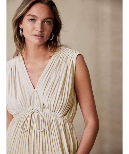 【セール】BANANA REPUBLIC FACTORY STORE プリーツトップス（Tシャツ/カットソー）｜BANANA REPUBLIC