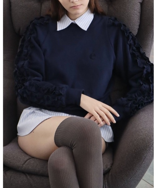 epine（エピヌ）の「e fluffy sweat navy（スウェット・レディース・ネイビー・FREE）」の10枚目の写真