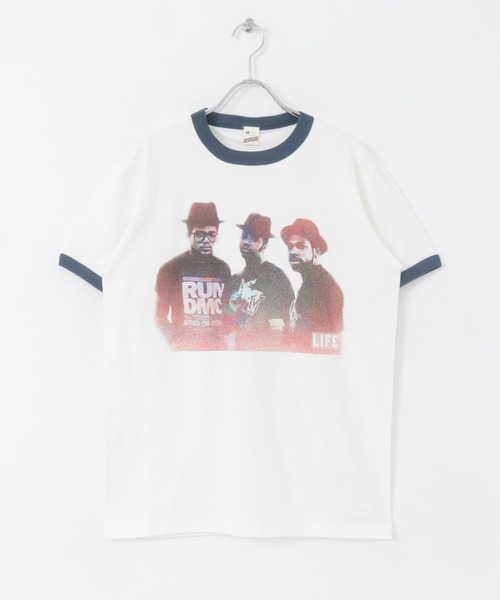セール】『別注』SCREEN STARS×ITEMS プリントリンガーTシャツ