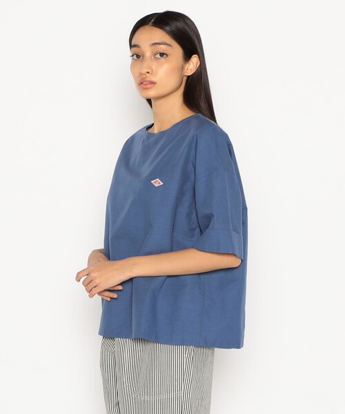 DANTON（ダントン）の「WOMEN'S COTTON LINEN COLLARLESS PULLOVER SHIRT（シャツ/ブラウス