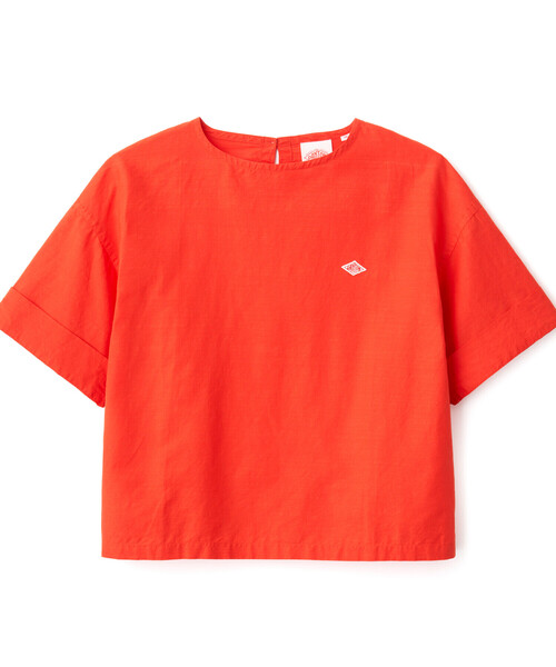 DANTON（ダントン）の「WOMEN'S COTTON LINEN COLLARLESS PULLOVER SHIRT（シャツ/ブラウス