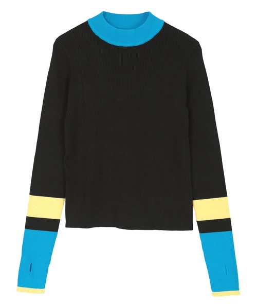 miette（ミエット）の「マルチ配色フィンガーリブニット（ニット/セーター・レディース・チャコール/ベージュ/ネイビー/ライトグレー/アイボリー/ブラック/グレー系その他/ホワイト系その他/ブラウン・FREE）」の11枚目の写真