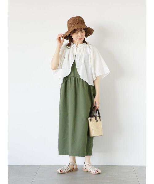 ehka sopo（エヘカソポ）の「スカラップワイドハット（ハット・レディース・キナリ/ブラウン/ベージュ・F）」の18枚目の写真