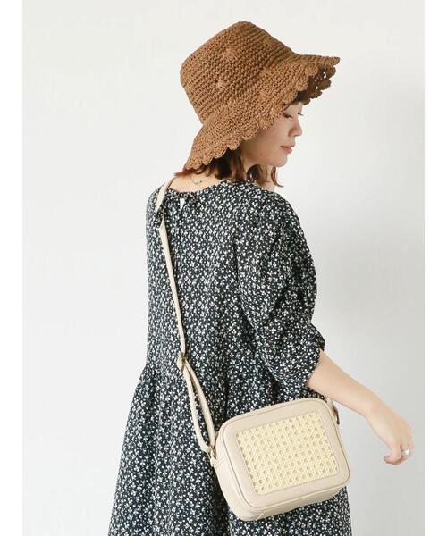 ehka sopo（エヘカソポ）の「スカラップワイドハット（ハット・レディース・キナリ/ブラウン/ベージュ・F）」の12枚目の写真