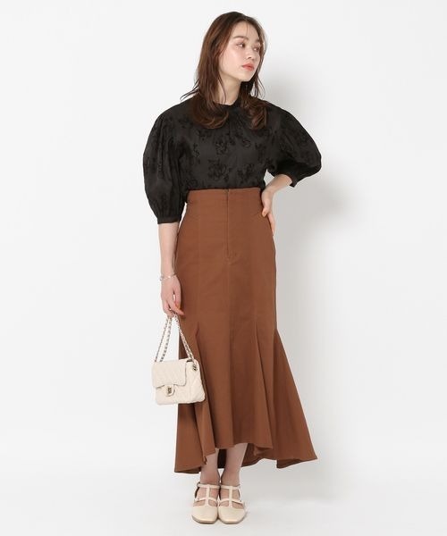 mysty woman(ミスティウーマン)の「マチツキマーメイドスカート 962603(スカート・レディース・ブラウン/ライトベージュ/ブラック・FREE)」の10枚目の写真