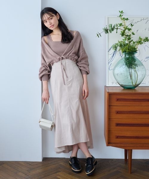 mysty woman(ミスティウーマン)の「マチツキマーメイドスカート 962603(スカート・レディース・ブラウン/ライトベージュ/ブラック・FREE)」の5枚目の写真