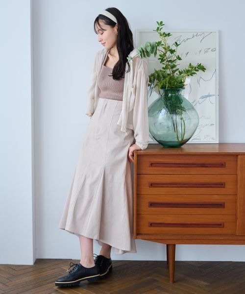 mysty woman(ミスティウーマン)の「マチツキマーメイドスカート 962603(スカート・レディース・ブラウン/ライトベージュ/ブラック・FREE)」の6枚目の写真