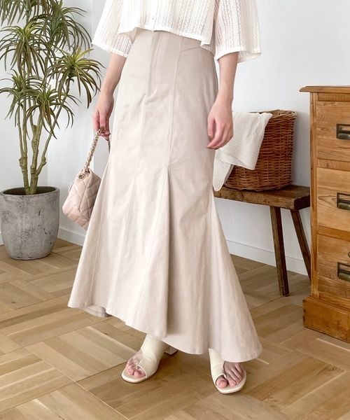 mysty woman(ミスティウーマン)の「マチツキマーメイドスカート 962603(スカート・レディース・ブラウン/ライトベージュ/ブラック・FREE)」の21枚目の写真