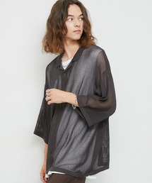 JUNRED | ドライタッチオープンカラーニットシャツ(シャツ/ブラウス)