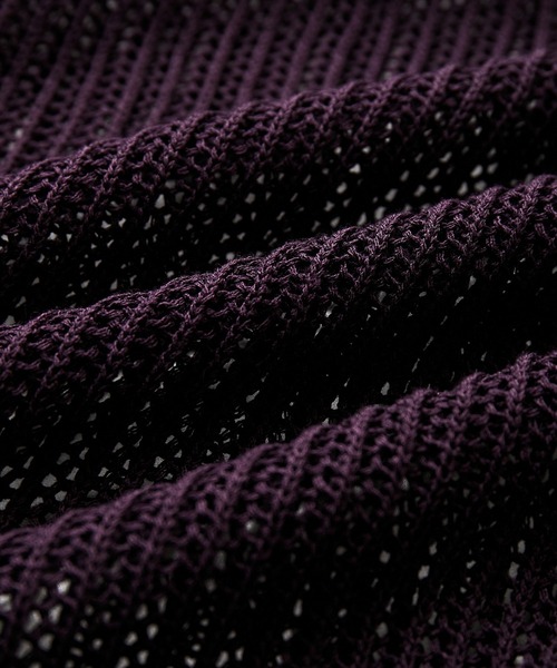 JUNRED(ジュンレッド)の「ドライタッチオープンカラーニットシャツ(シャツ/ブラウス・メンズ・チャコールグレー/ライトグレー/パープル・S/M/L)」の16枚目の写真