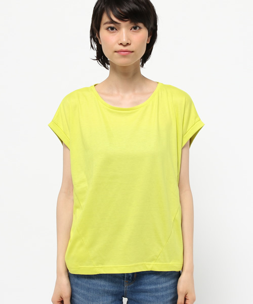 OUTLET(アウトレット)の「【CIAOPANIC TYPY】ロールアップポケットT(Tシャツ/カットソー・レディース・イエロー・FREE)」の2枚目の写真
